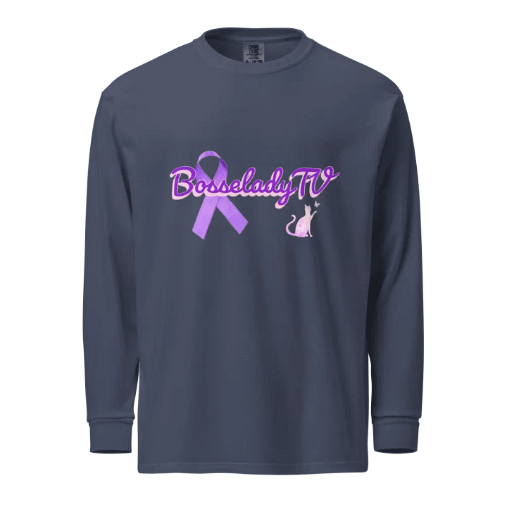 Purple Ribbon Long Sleeve T-Shirt product image (1)