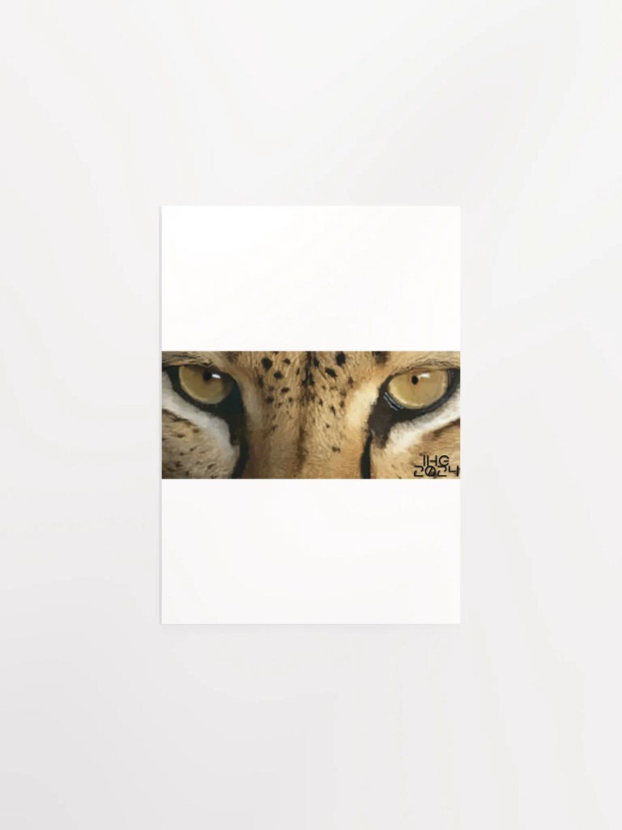 Cheetah Eyes Digital Drawing Matte Poster product image (1)