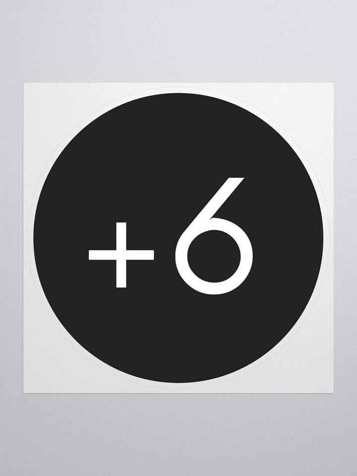 +6 logo sticker product image (1)