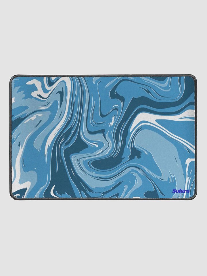 Solara Blue and white mouse pad product image (1)