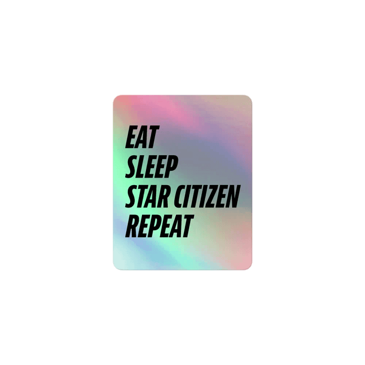 Eat, Sleep, SC, Repeat Holo Sticker product image (1)