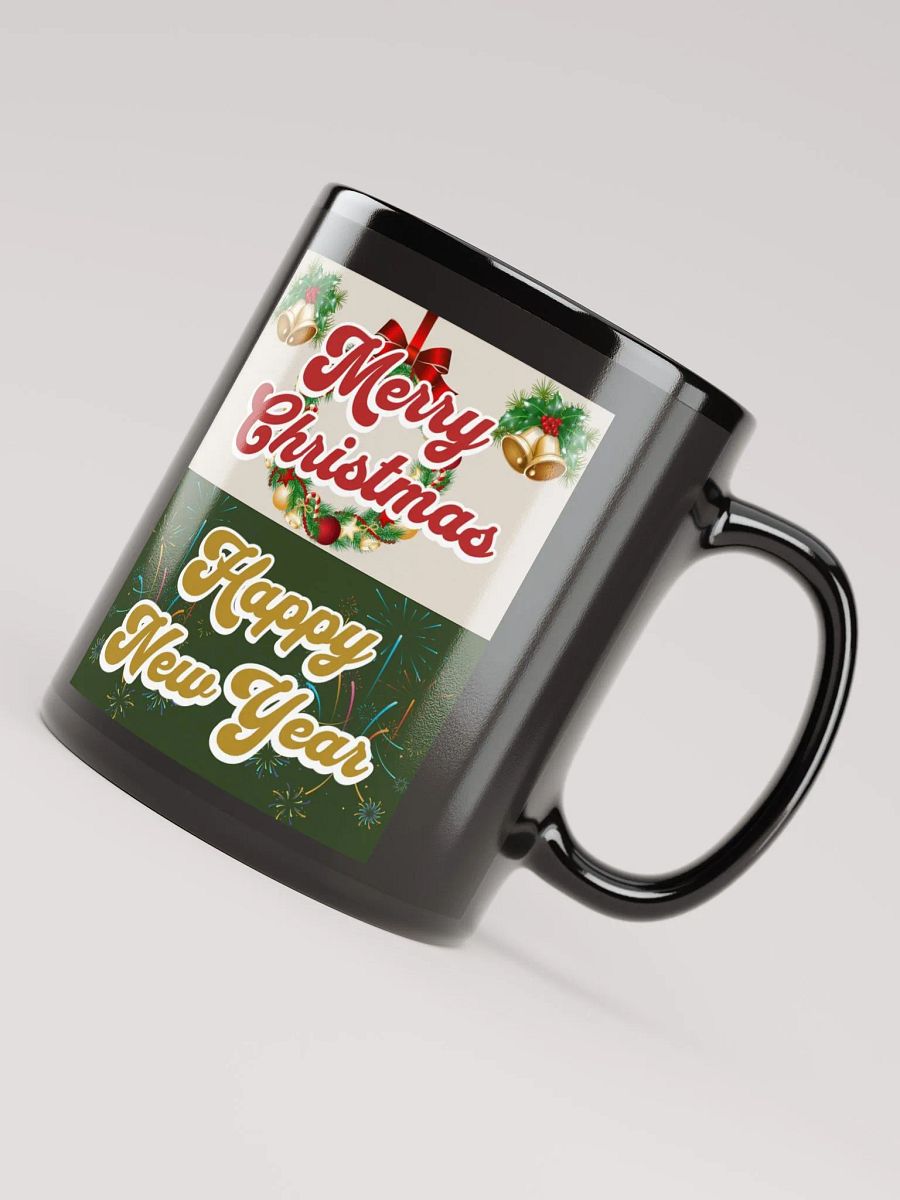Merry Christmas - Happy New Year Black Mug product image (7)