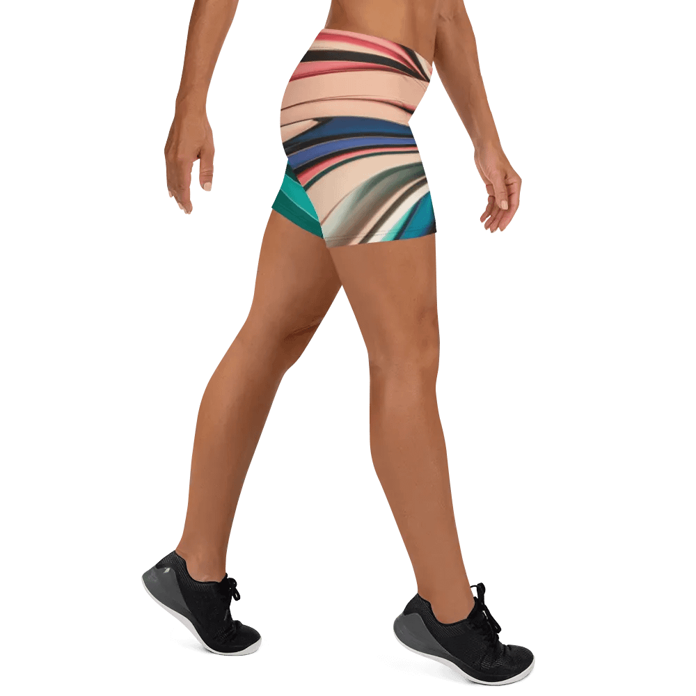 TDS Music Women's Bike Shorts with Abstract Geometric Print (XS-3XL) product image (2)