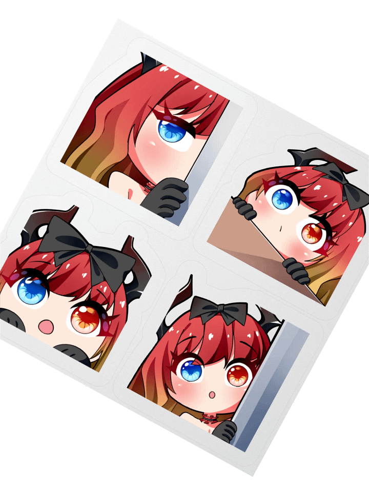 ScarLight Crimson, Shy Sticker Set. product image (5)