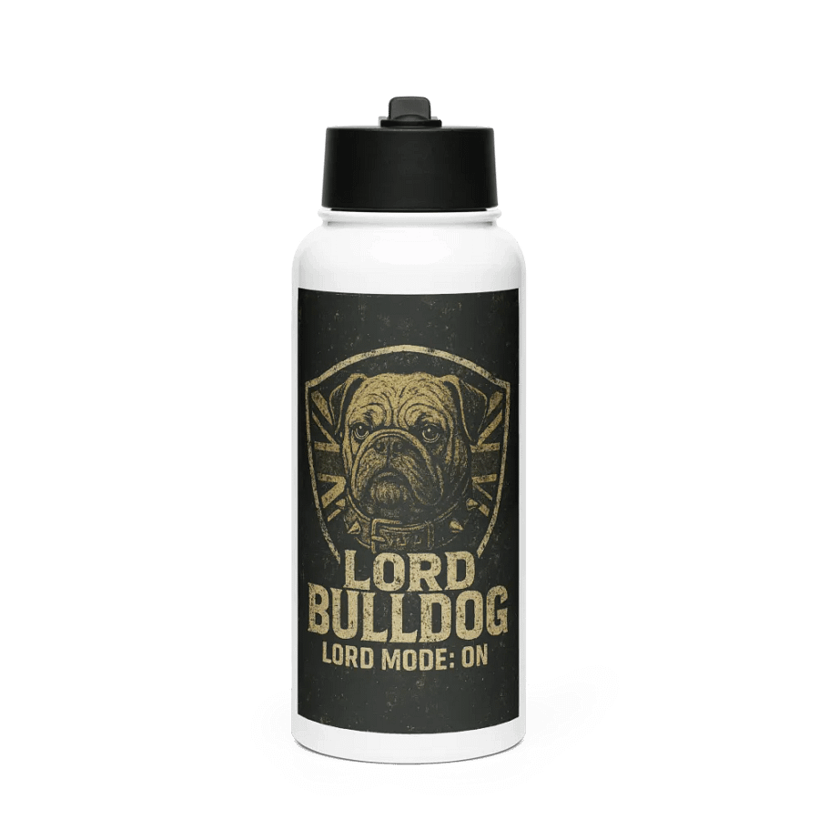 Vintage Lord Bulldog Stainless Steel Bottle product image (1)