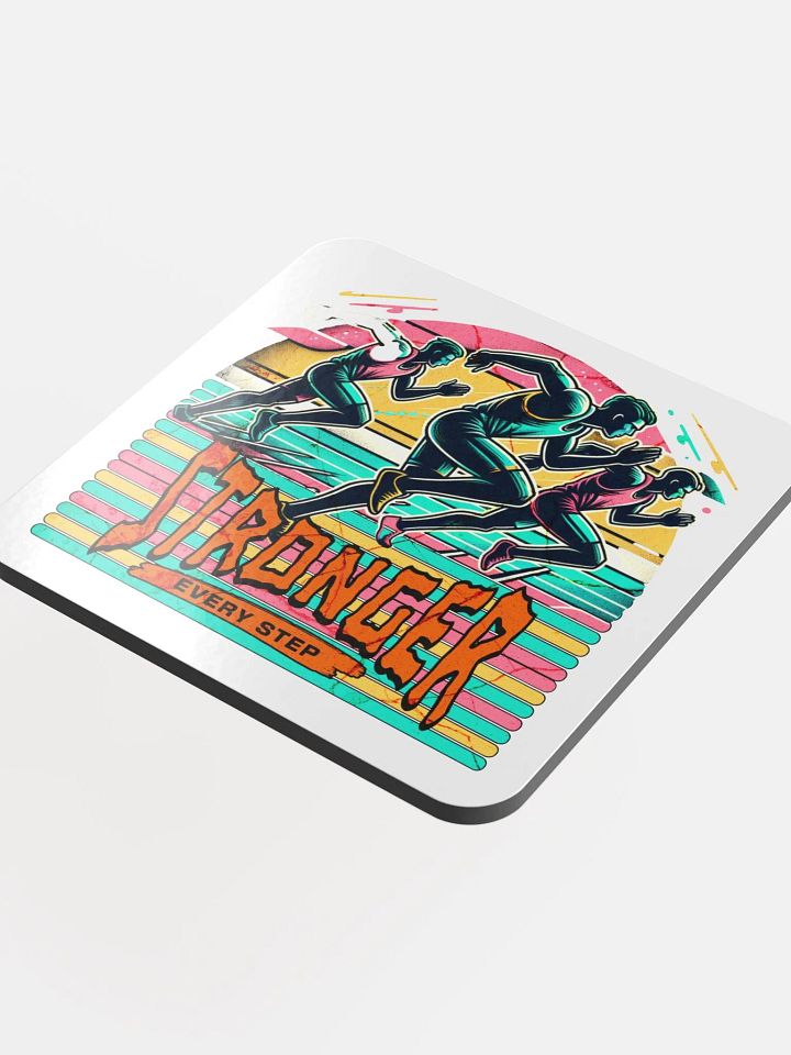 Stronger Every Step Running Cork Coaster Set product image (1)