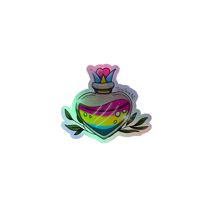 Pansexual Pride Potion- Holo Sticker product image (1)