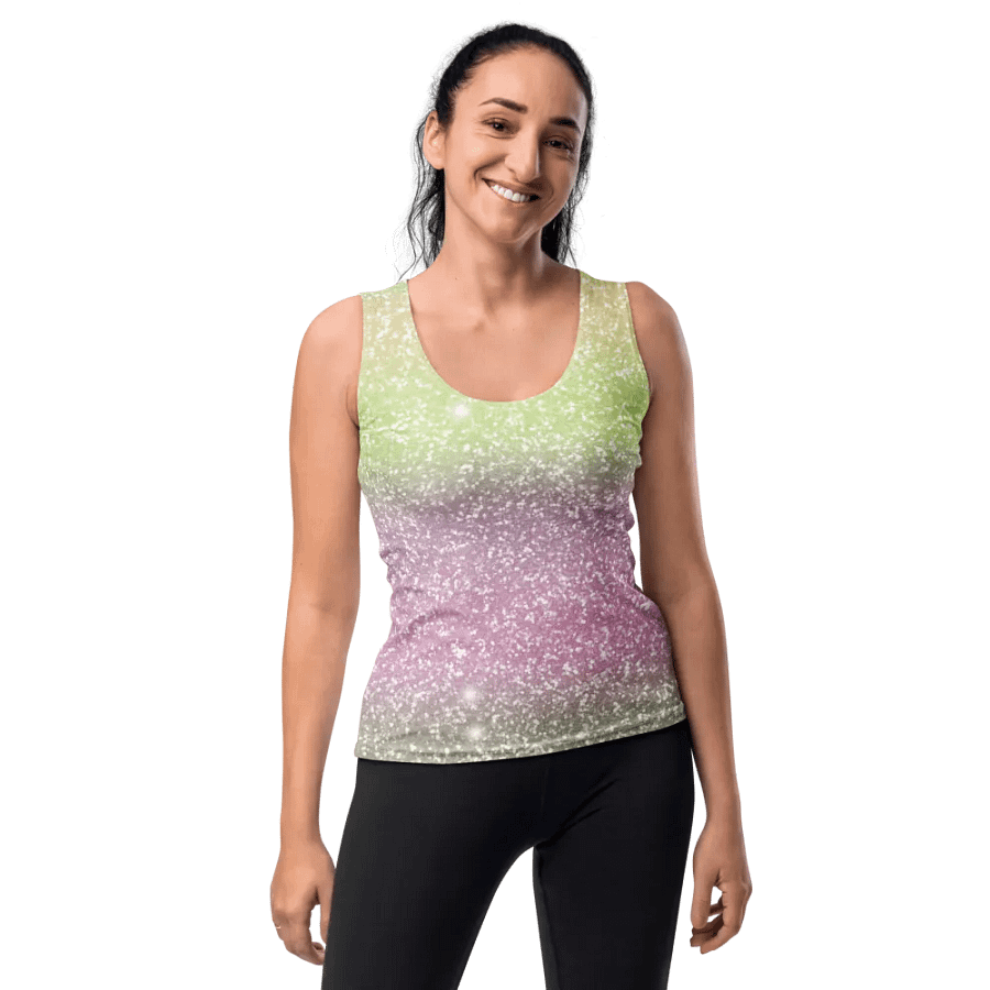 Glitter Unicorn Texture Design Tank Top (12) product image (10)