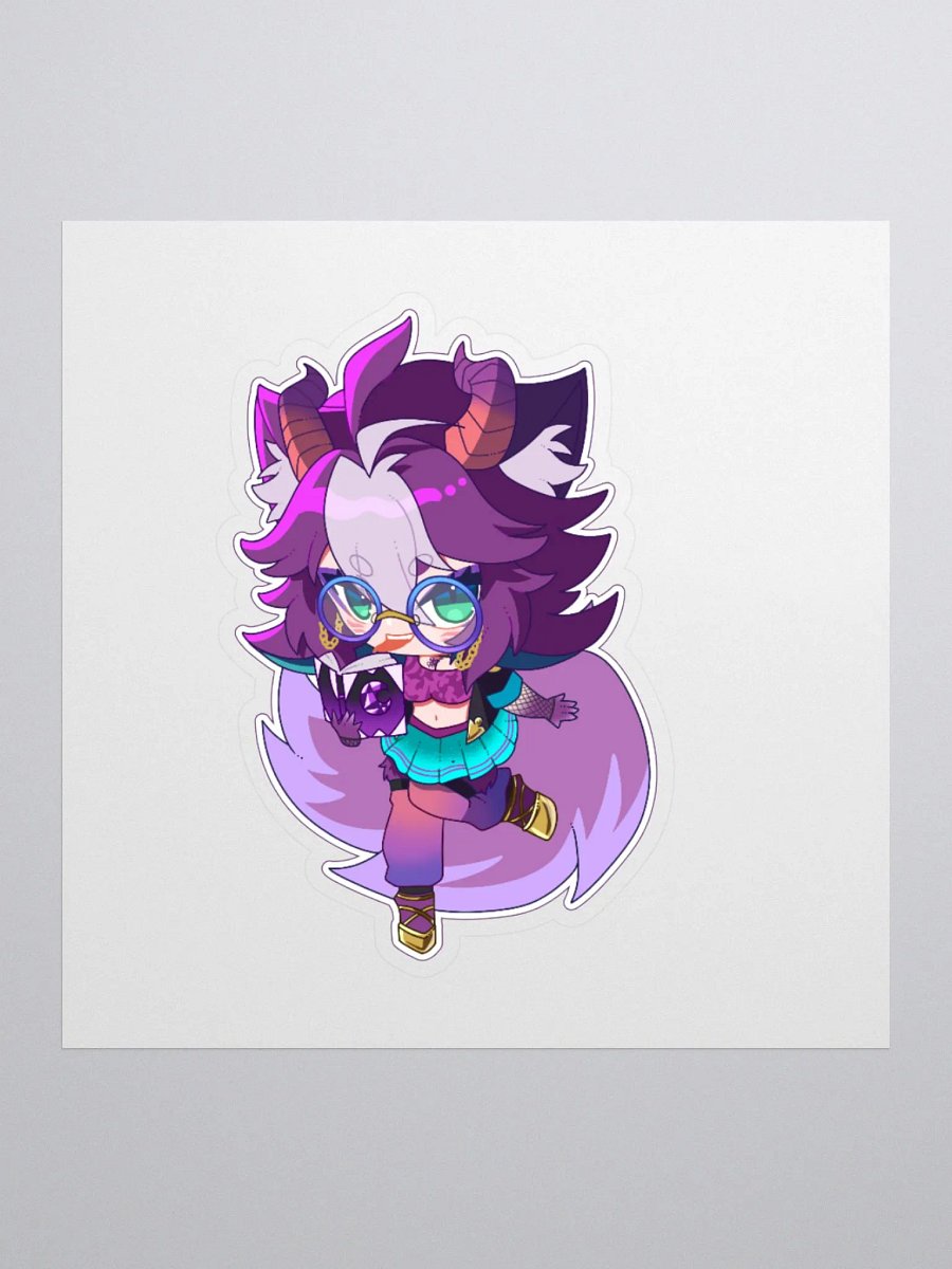Loki with a Book! Kisscut Sticker (Multiple Sizes) product image (1)