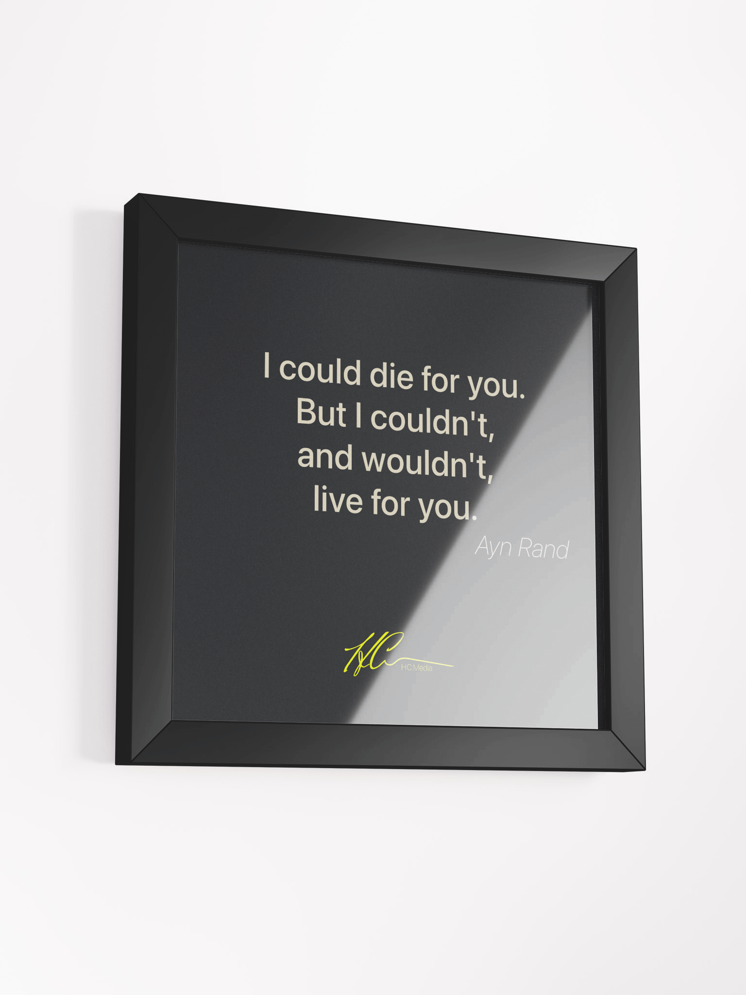 Ayn Rand Q6 - Framed Poster product image (3)