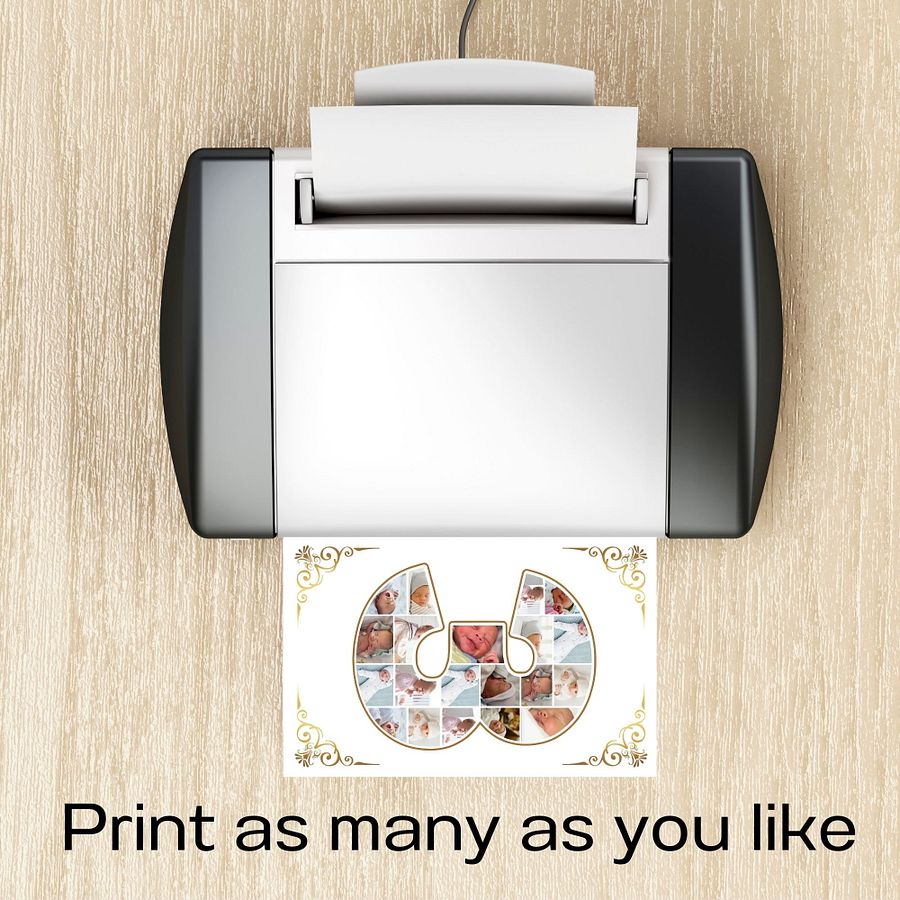 Three Year Celebration Card Photo Collage Canva Template product image (9)