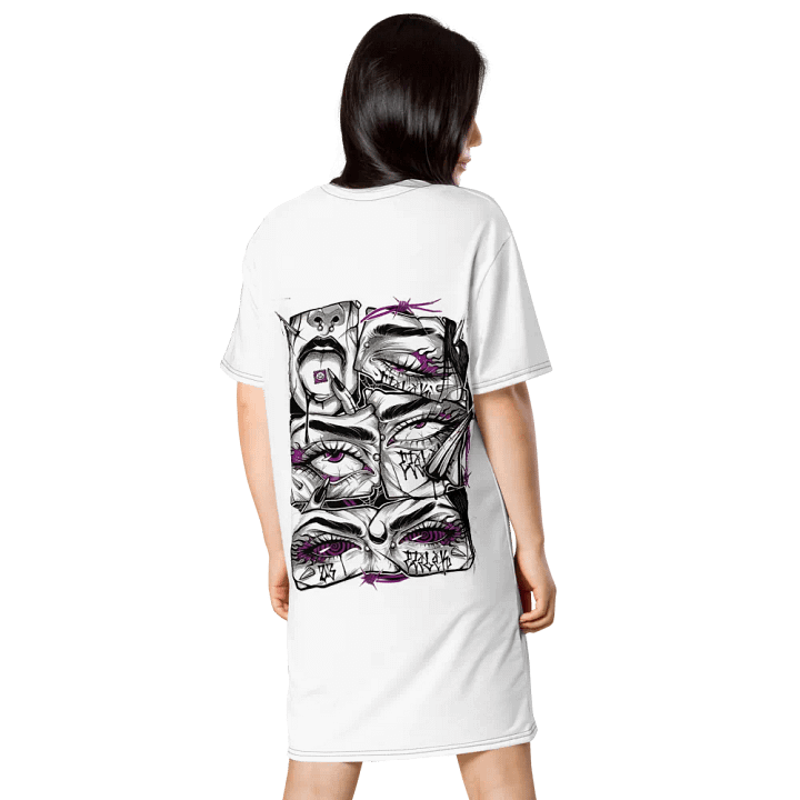 Glamdern Urban Graffiti Art T-Shirt Dress product image (2)