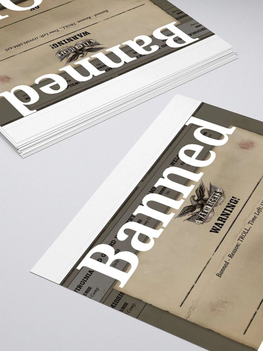 Banned Sticker product image (15)