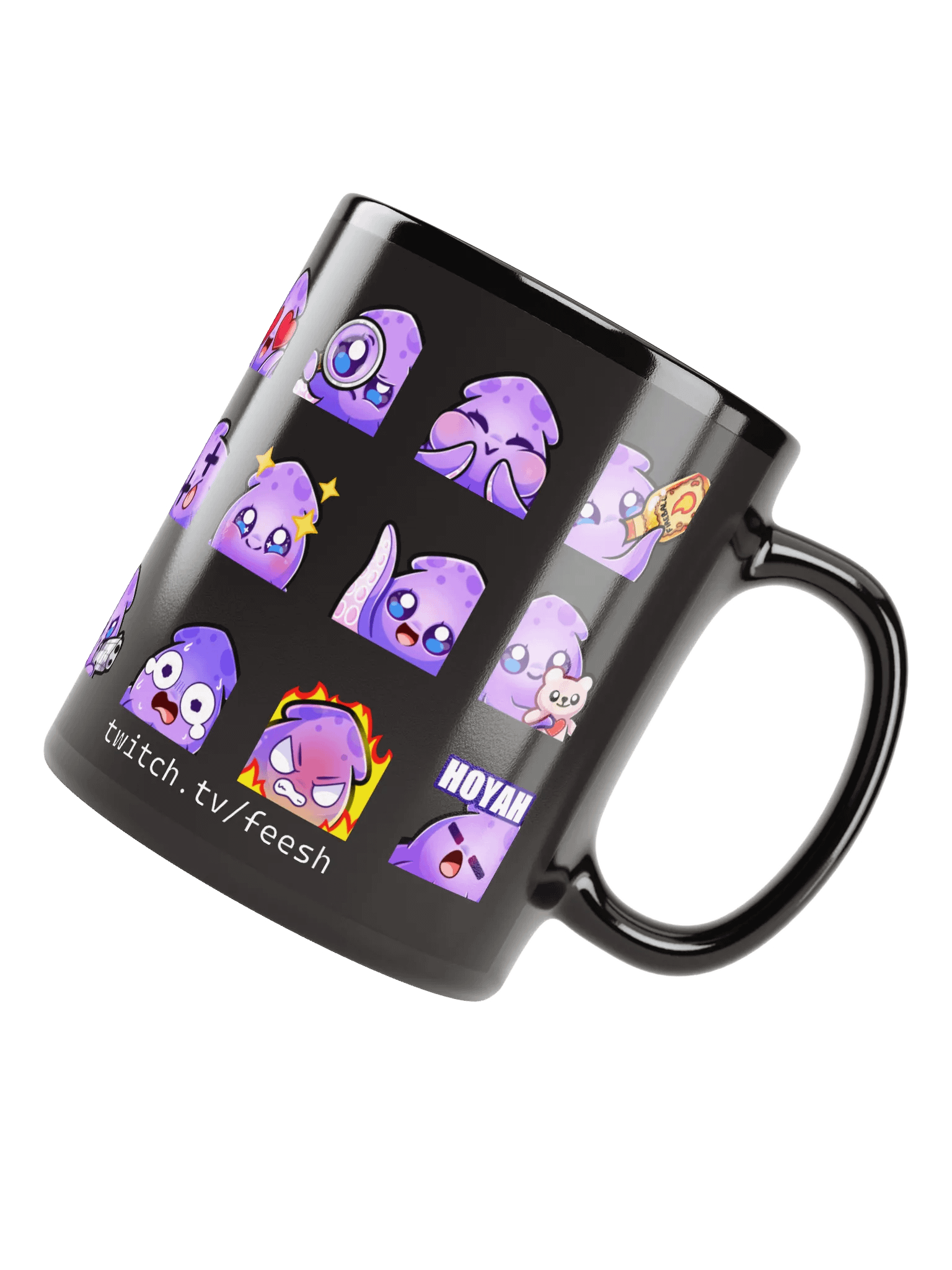 Squid Emote Coffee Mug [black] product image (7)