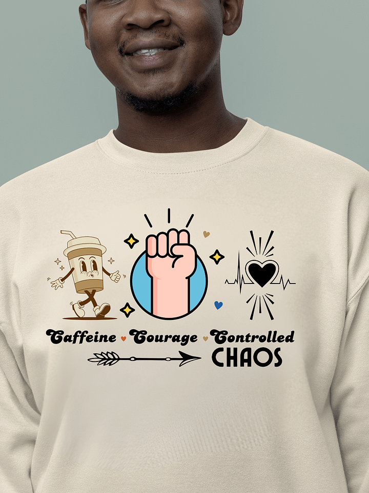 Caffeine, Courage, & Controlled Chaos Parkinson Heritage Sweatshirt product image (1)
