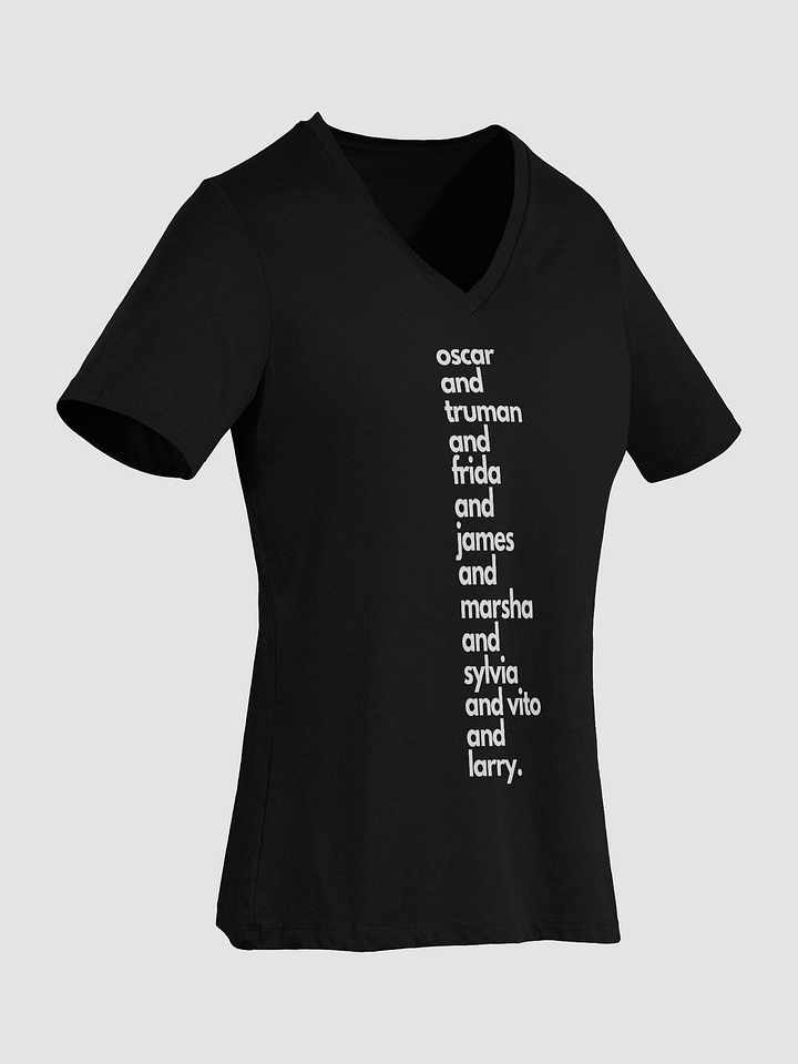Queer Roll Call Relaxed V-Neck Tee product image (6)