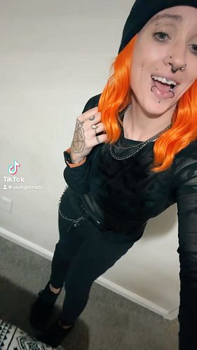 Meh #transition #transitiontuesday #gothgirlsdoitbetter #girlswithtattoos #girlswithpiercings #monster
