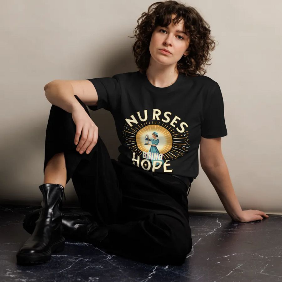 Radiant Hope Nurse Lantern T-Shirt product image (12)