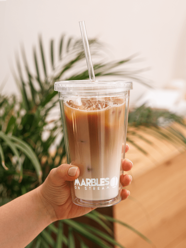 Marble Fest 60 - Double Wall Clear Plastic Tumbler product image (6)