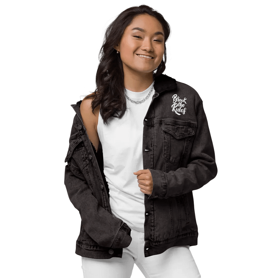 BREAK - Cosmic Symbol Unisex Denim Jacket product image (8)