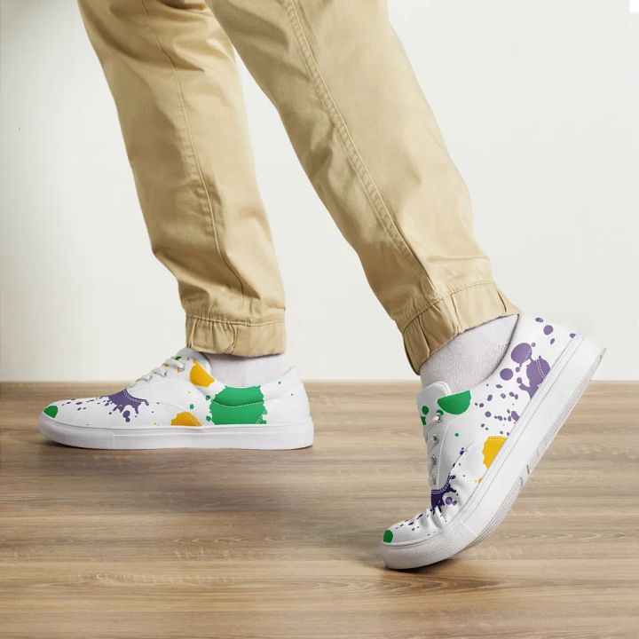 Splatter Fusion Lace-Up Canvas Shoes product image (1)