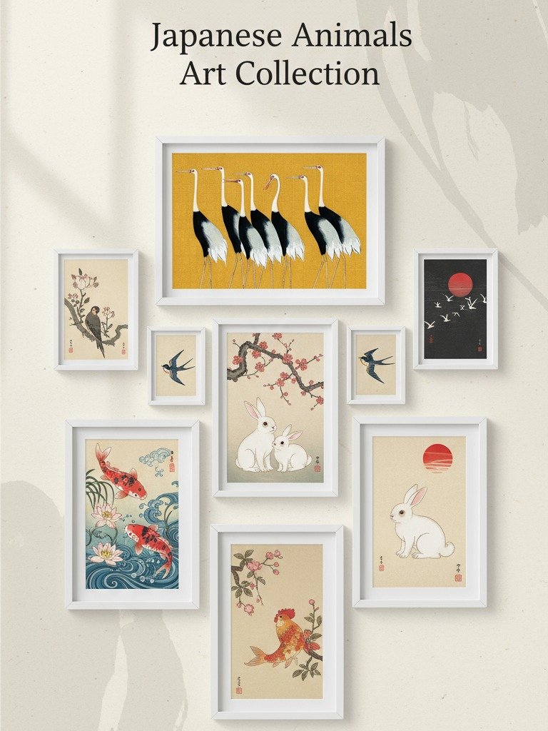 Japanese Animals Art Collection product image (6)