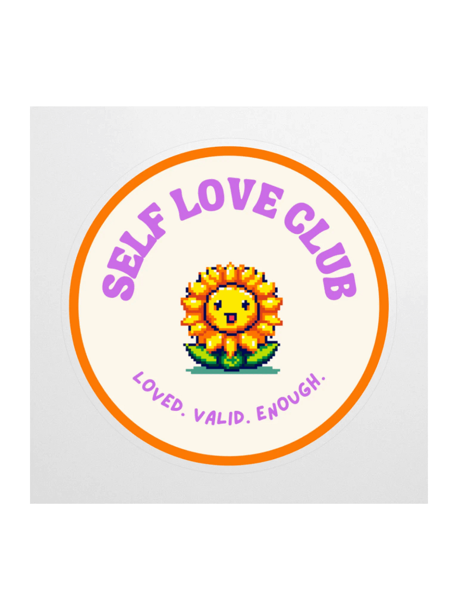 Self Love Club Badge Sticker product image (1)