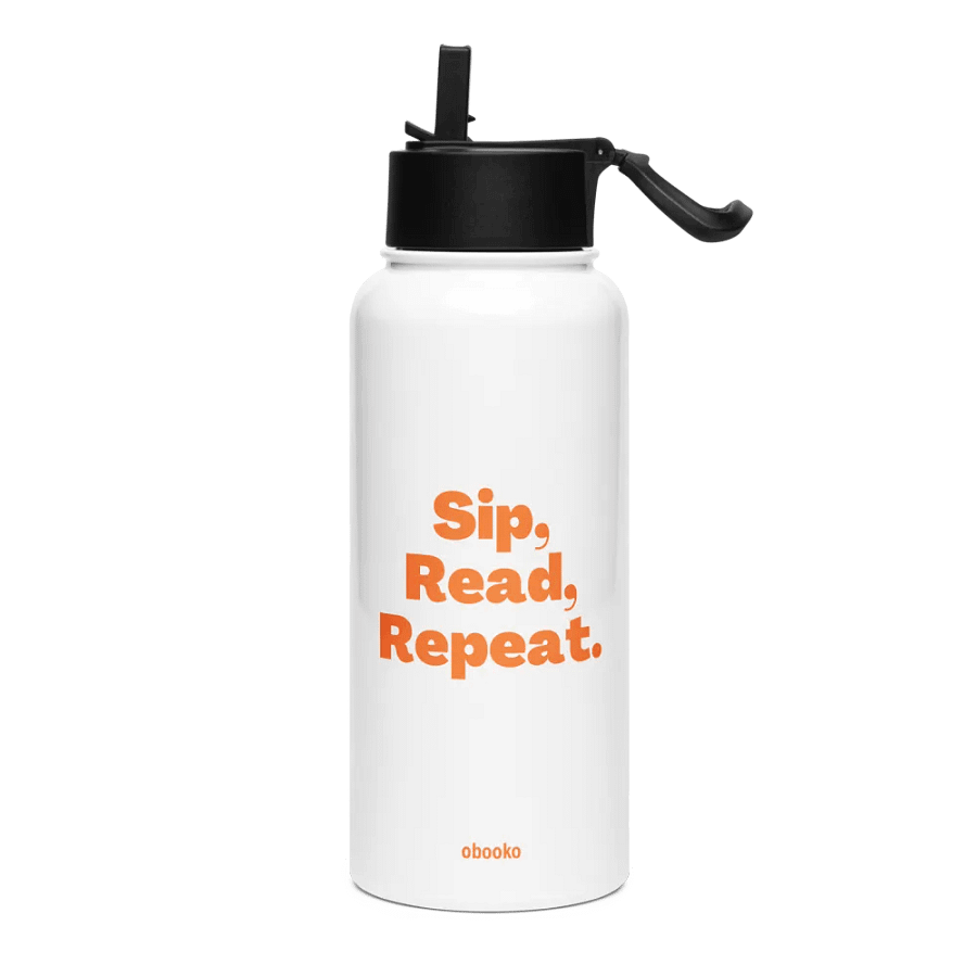 Water Bottle "Sip, Read, Repeat" Bottle Orange product image (1)