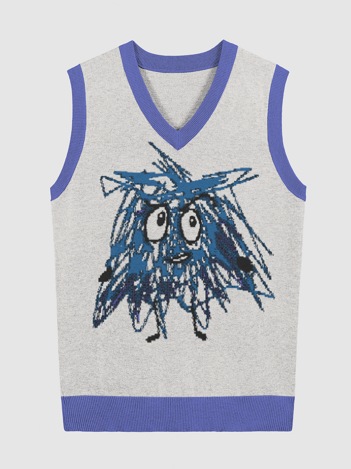 Scribble Eye V-Neck Vest product image (5)