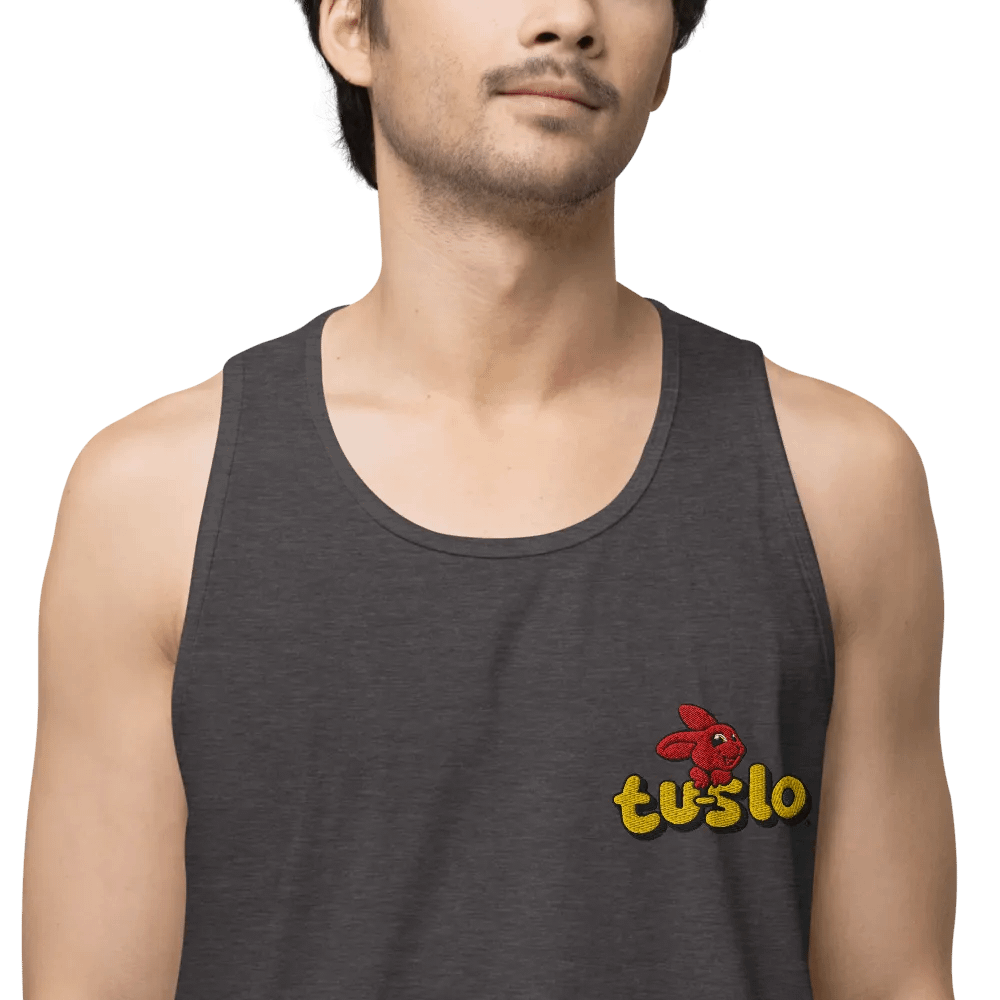 TU-SLO UNISEX EMBROIDERED SLEEVELESS TEE product image (1)