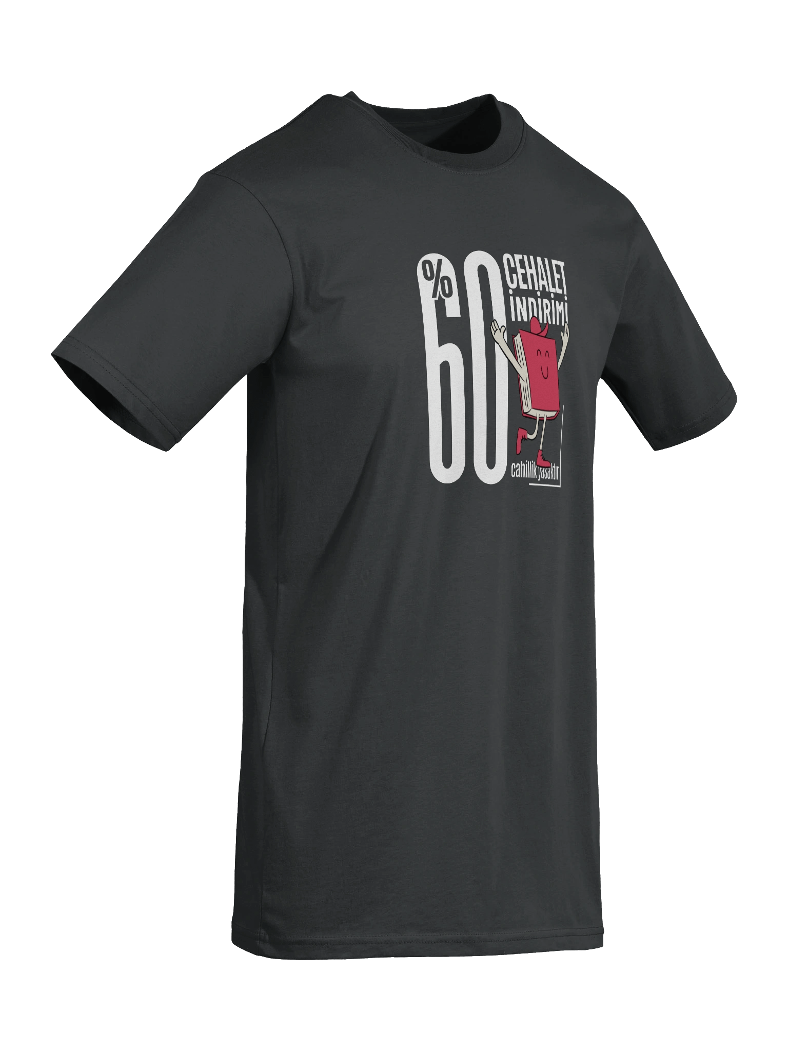 Cotton Heritage %100 Pamuk Ağır Unisex Tişört | %60 Cehalet İndirimi Türkçe Tasarımlı "Kitap Oku" Tişörtü product image (8)