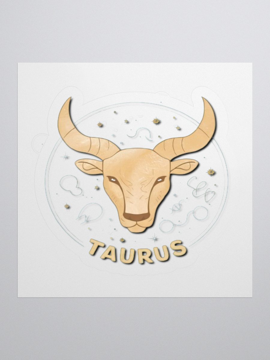 Taurus Zodiac Sticker - Exclusive Bull Design | TDS Music product image (3)