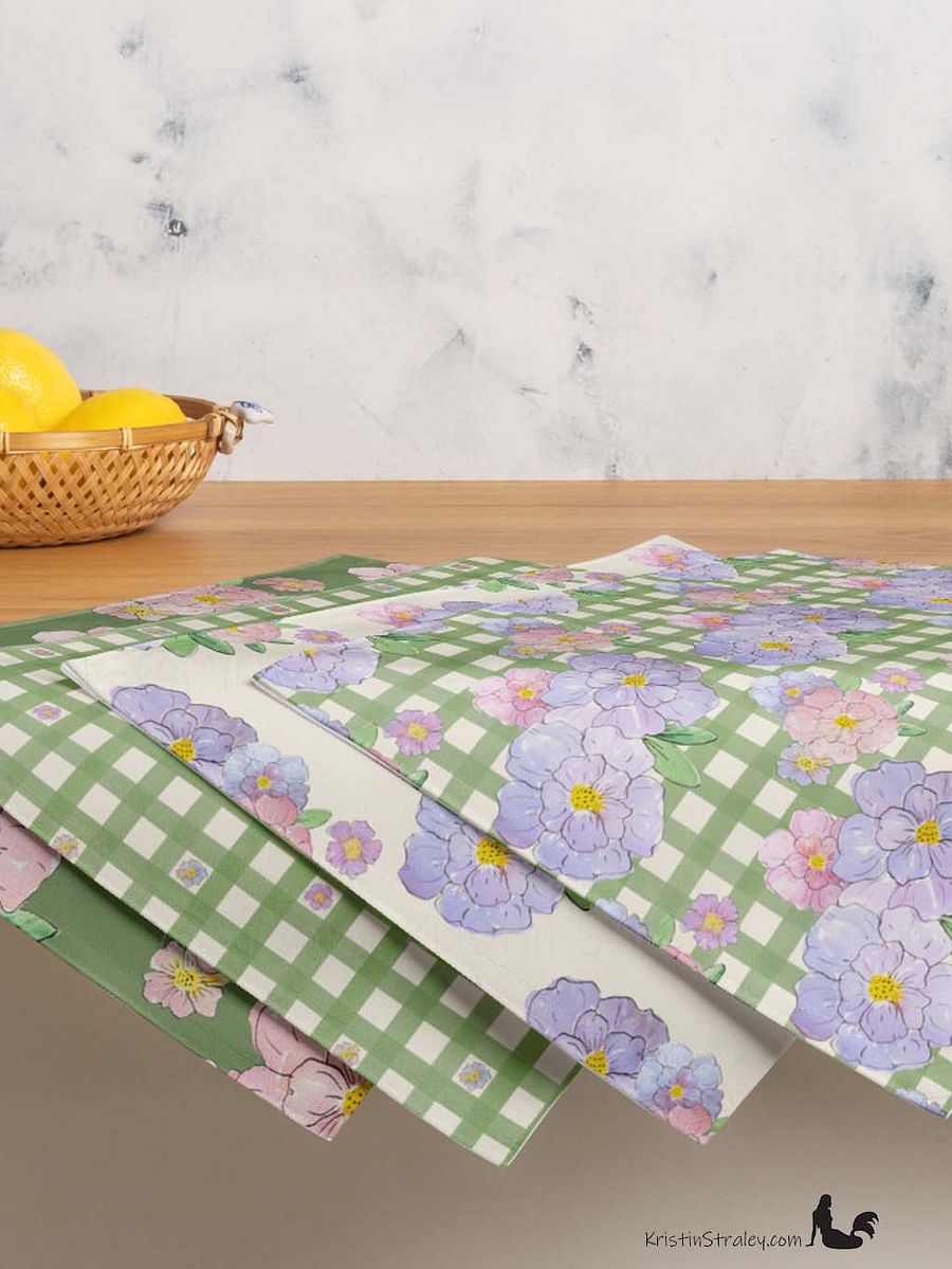 Gingham Blossoms Placemat Set of 4 product image (7)
