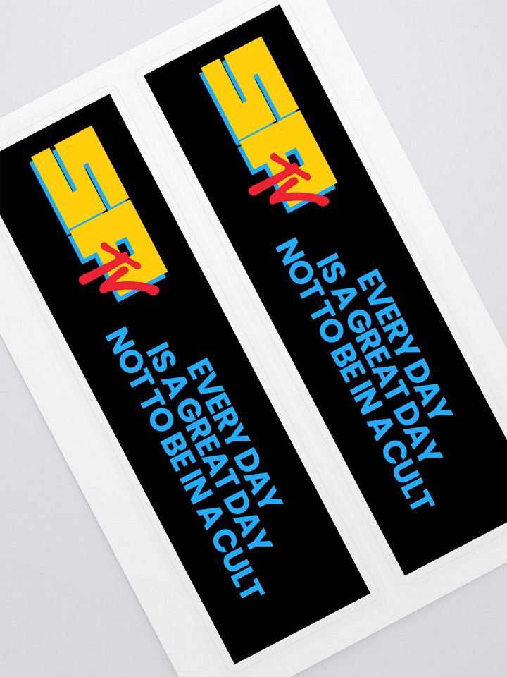 Bumper Sticker - Every day - blue on black product image (1)