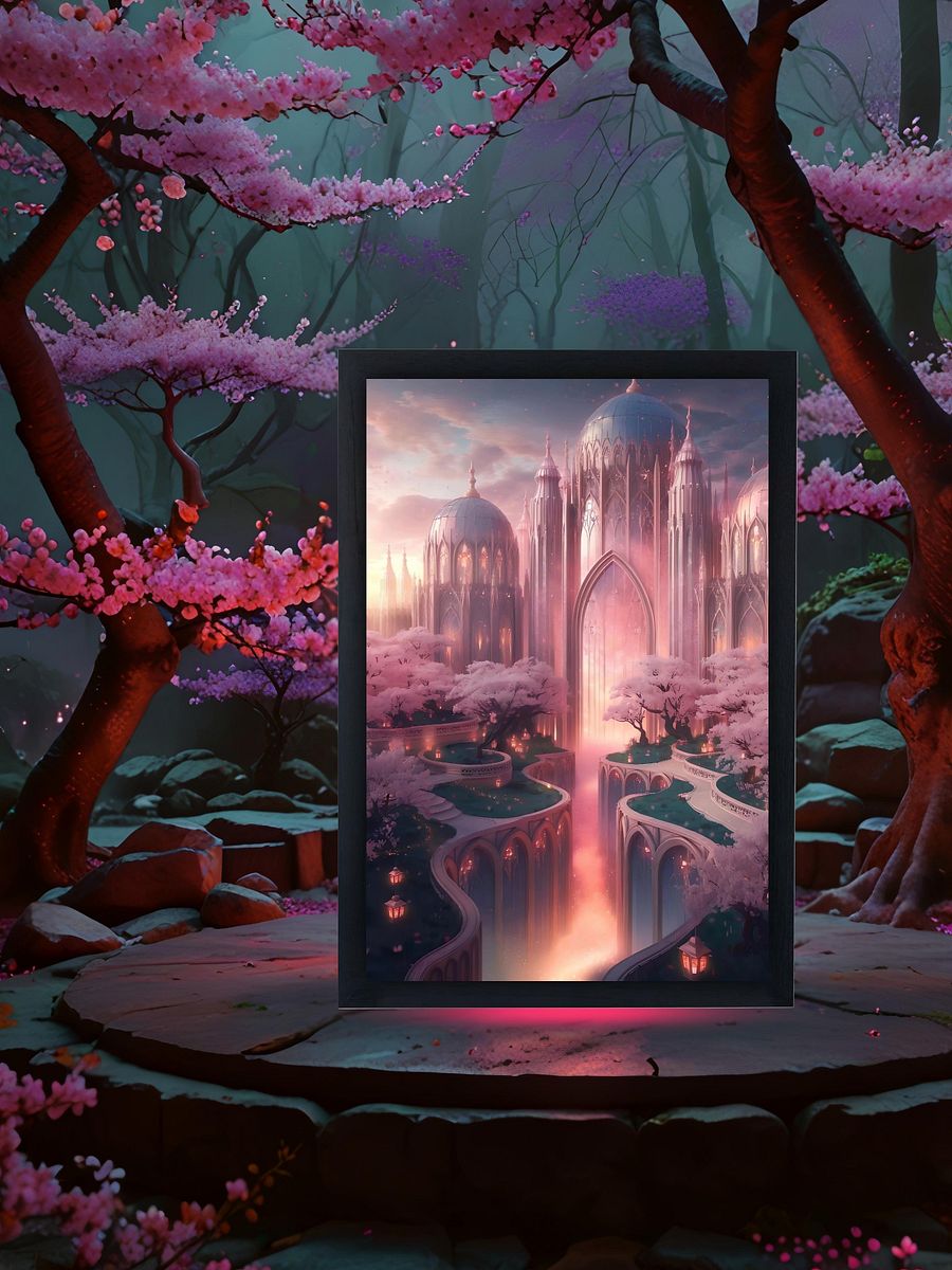 Ethereal Twilight Palace – Fantasy Art Poster product image (5)