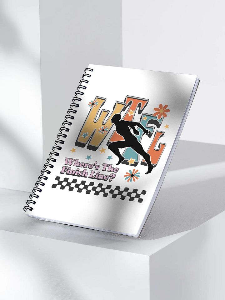 WTFL Wheres The Finish Line Floral Finish Line Notebook product image (2)