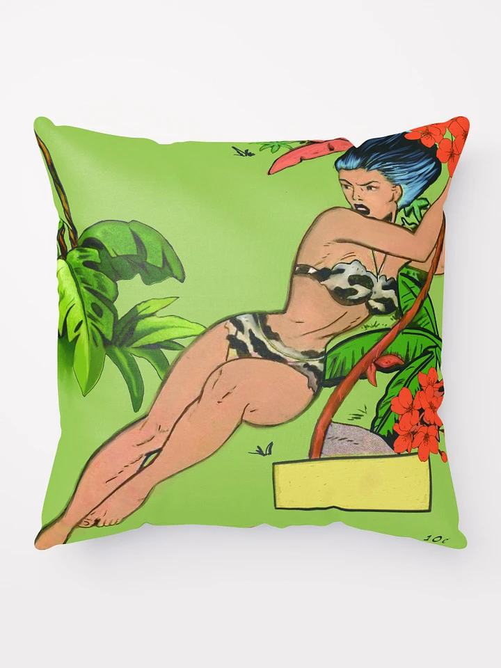Vintage Jungle Girl Cartoon Pillow product image (1)