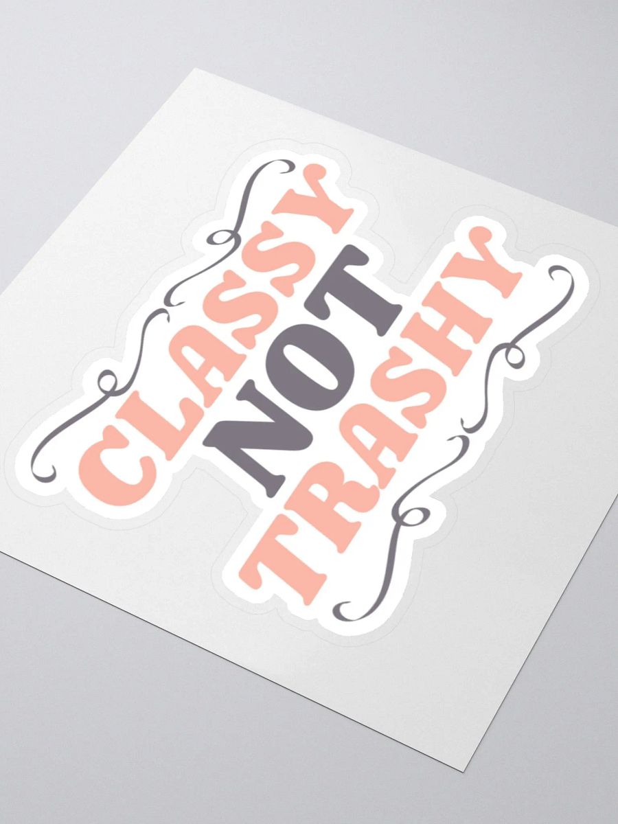 Classy Not Trashy Sticker product image (4)