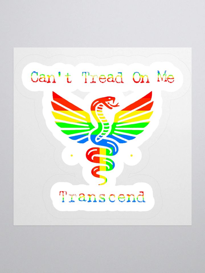 Can't Tread On Me Transcend (Rainbow) Sticker product image (2)