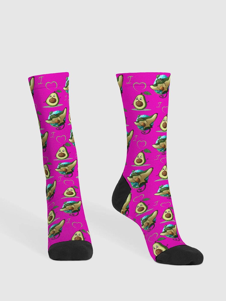 Avocado Bliss Sustainable Crew Socks product image (3)