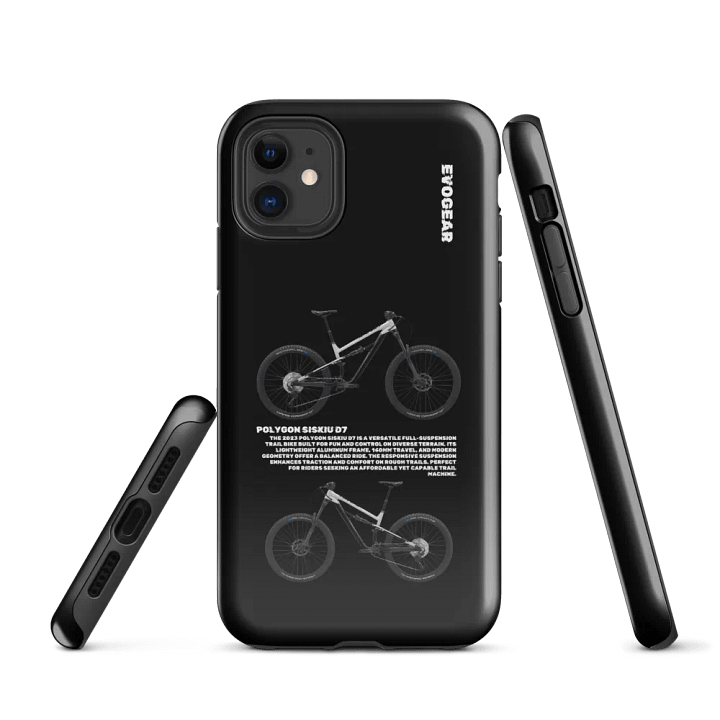 Black Polygon Siskiu D7 iPhone Case product image (1)