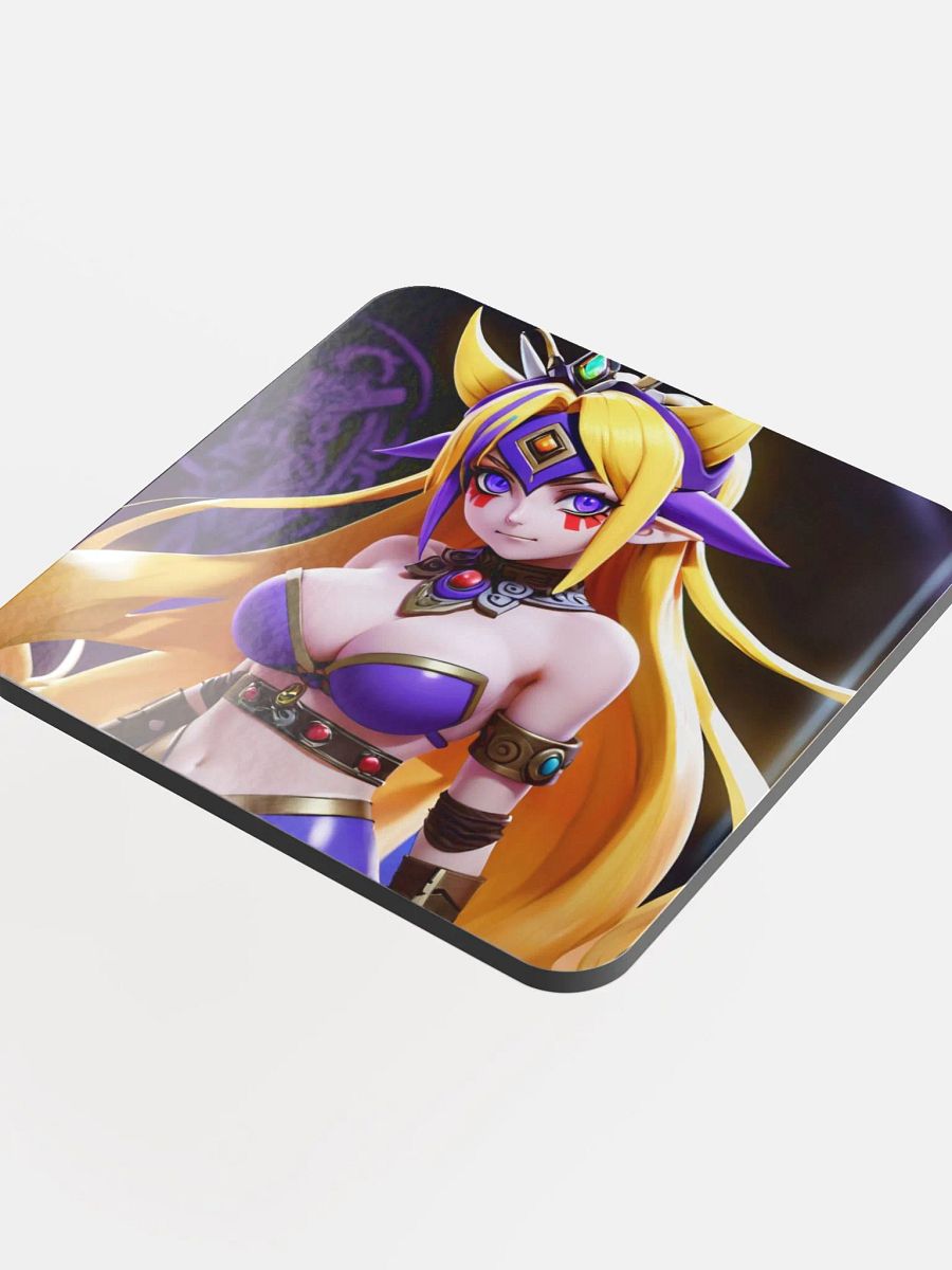 Mystical Blonde Warrior Cork Coaster product image (4)