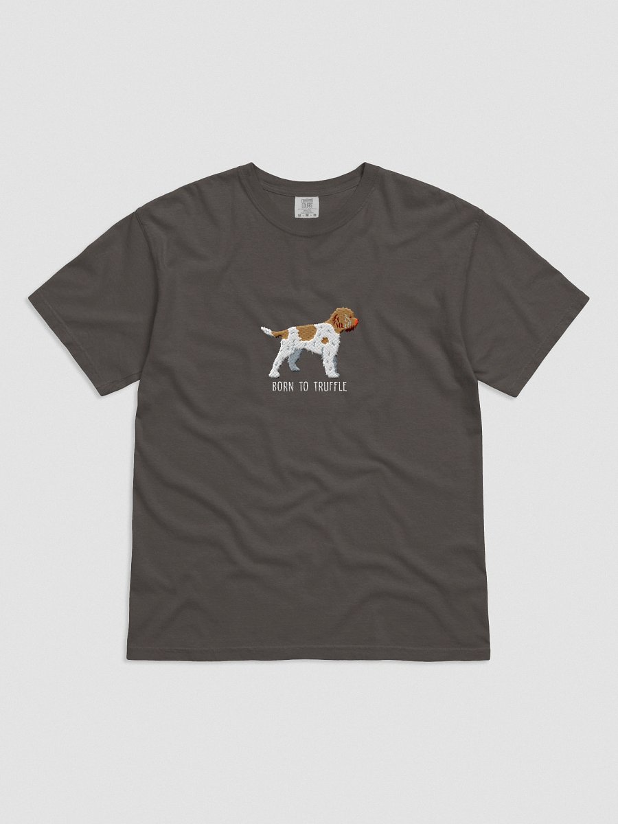 Born to Truffle T-Shirt(Embroidered) of a Lagotto Romagnolo(Brown & White) product image (11)