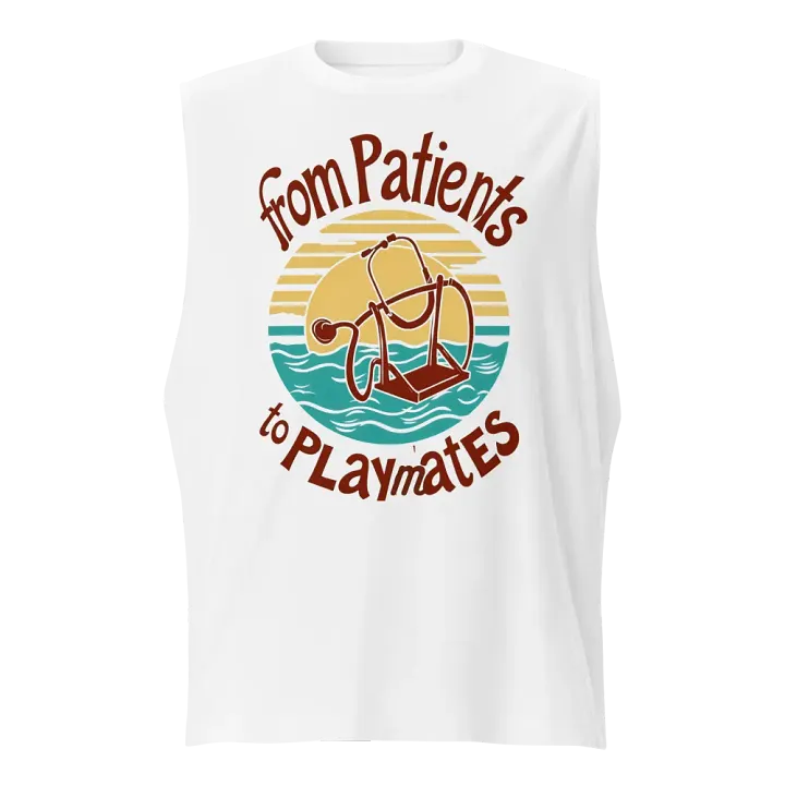 from patients to playmates, Playful Stethoscope Swing Muscle Tank product image (1)