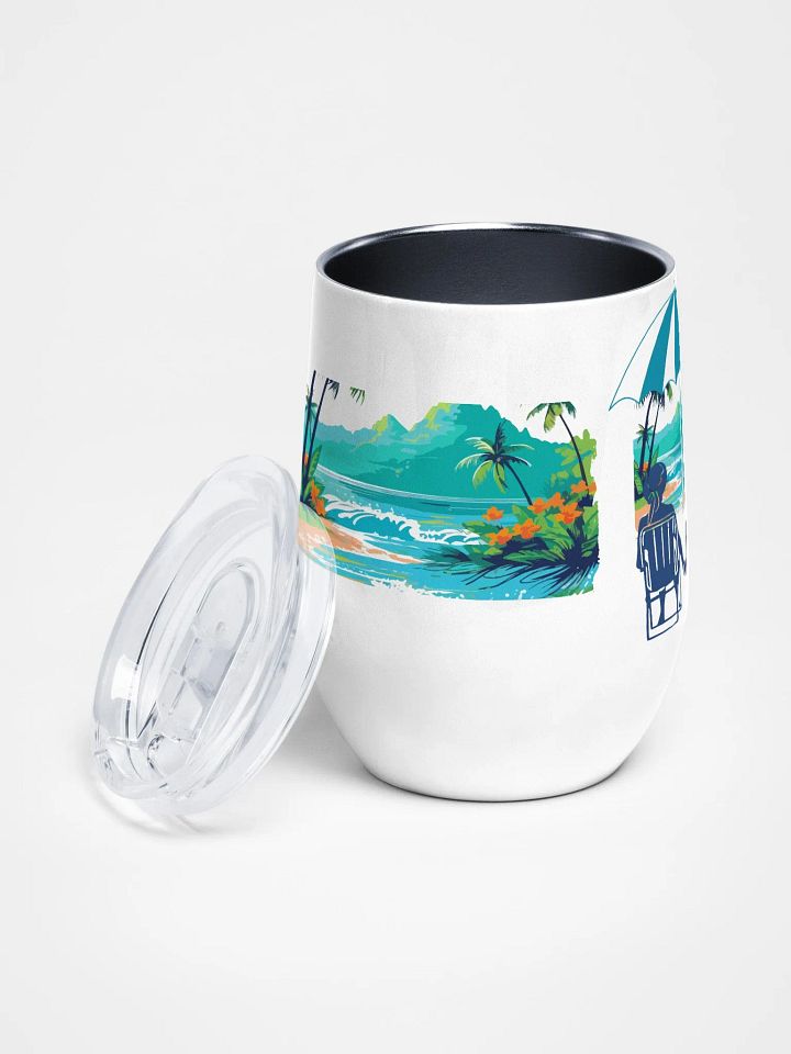 Tropical Getaway Wine Tumbler for granpa and granma product image (2)