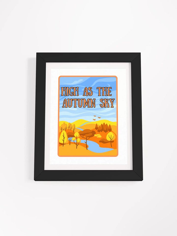 High as the Autumn Sky Matte Framed Poster product image (1)