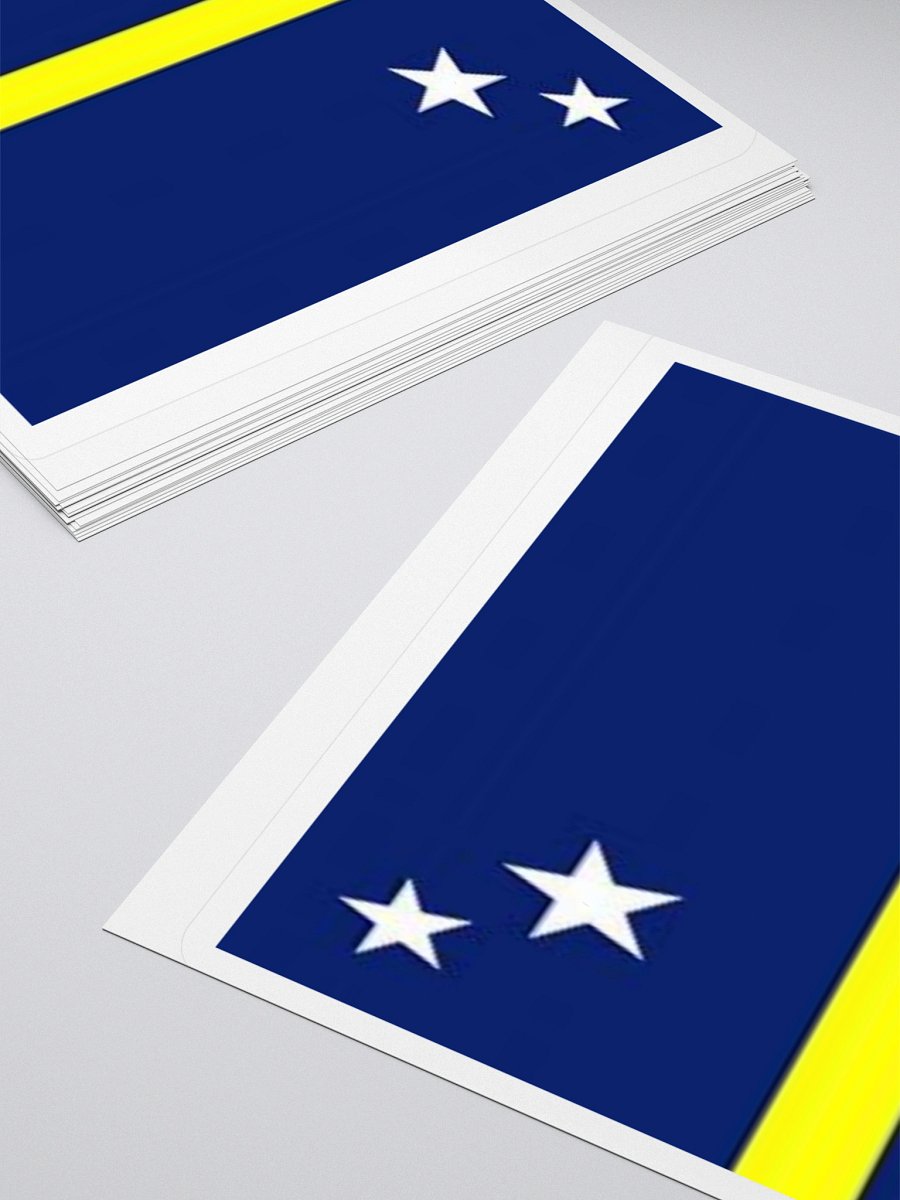 Curaçao Flag Sticker | Two Stars Design | Durable Vinyl | 3 Sizes product image (11)