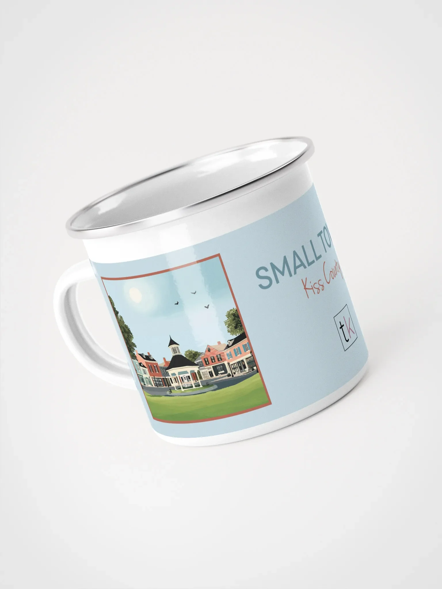 Small Town Kiss County Enamel Mug product image (4)