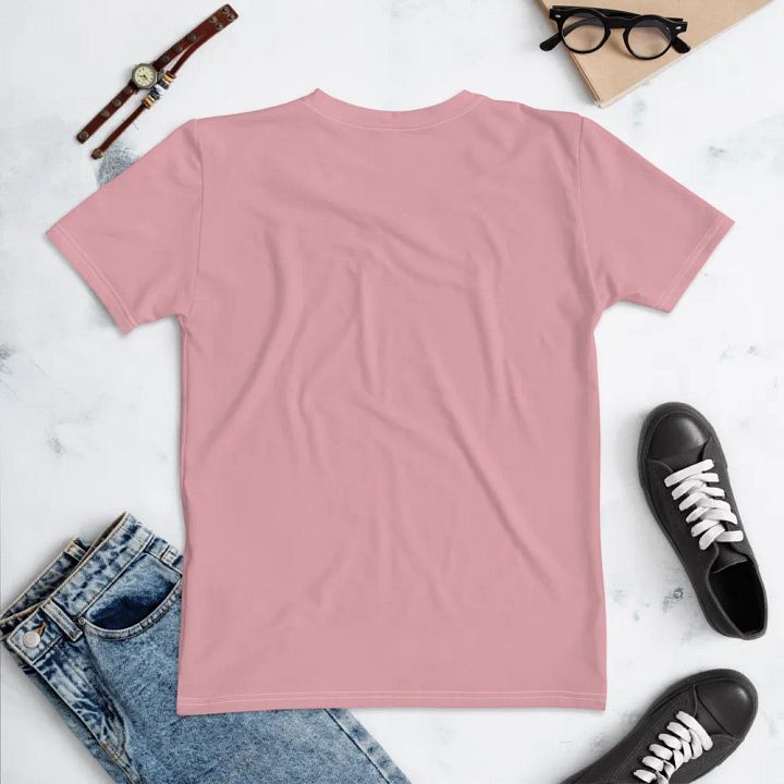 Plain Dusty Light Pink Soft Summer Women's Crewneck Polyester Heavyweight Premium T-Shirt by Treasure Pie product image (2)