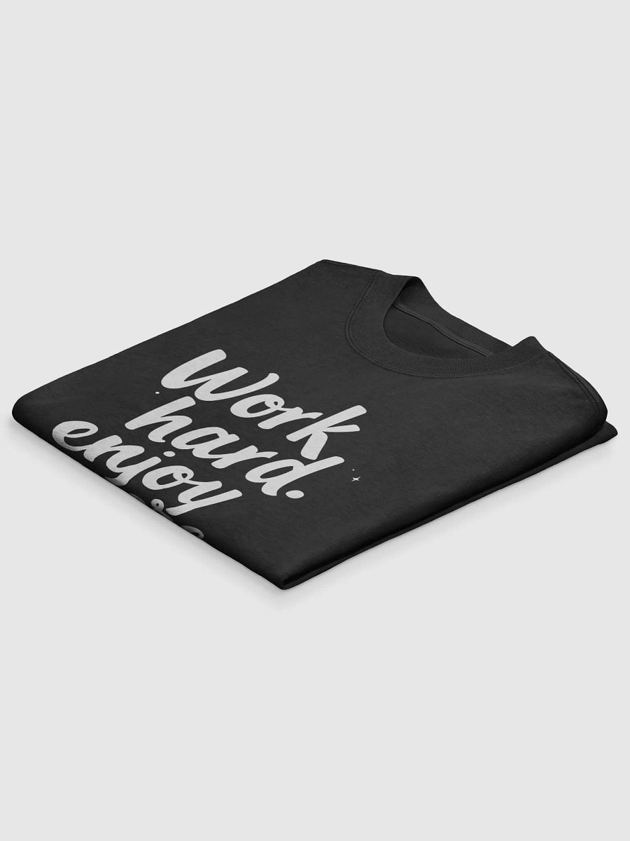 Unlock Your Inner Power with Kim Kardashian’s Mantra: Work Hard, Enjoy More – The Ultimate T-Shirt to Inspire Your Journey! product image (4)